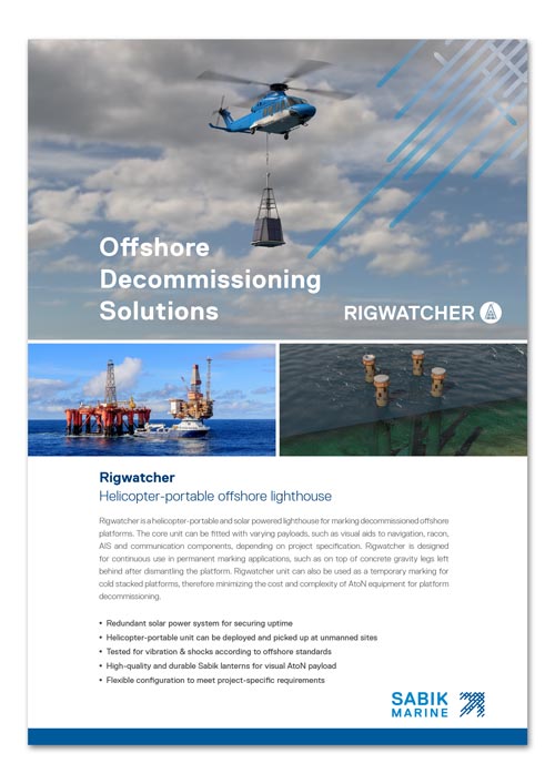 Sabik Rigwatcher Brochure