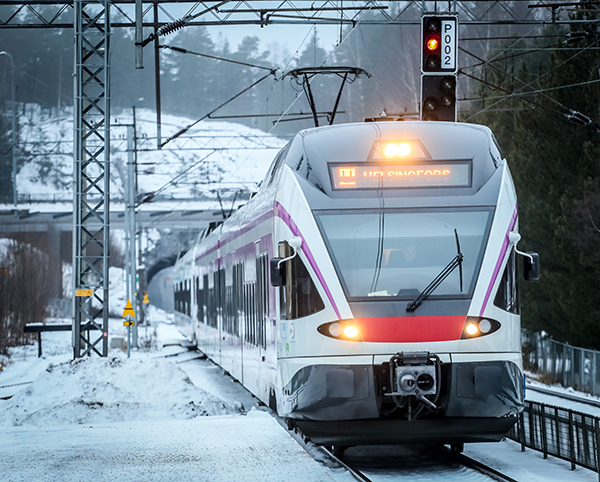 Train with Sabik railway signal